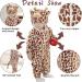 Doladola Unisex Baby Toddlers Romper Jumpsuit | Hooded Cartoon Cow Sleepsuit | 3.5-4.5 Years | Coffee - Buy Online on SooperMarket.com
