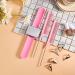 10-Piece Hair Parting Ring Set with Steel Rat Tail Comb - Pink/Silver Magnetic Wrist Pin Hair Parting Tool - Buy Online on SooperMarket.com