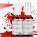 CCBeauty 2.1oz Fake Blood Washable Splatter Blood Makeup Safe Realistic Spay Blood for Clothes Vampire Makeup for Halloween Costume Theater Cosplay Zombie Special Effects SFX Makeup Bright 02 Bright 2.1oz/2 packs