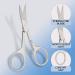 HARAMS Professional Stainless Steel Cuticle Nail Scissors with Diamond Grain Nail File - Multipurpose Manicure Pedicure Grooming Scissors - Buy Online on SooperMarket.com