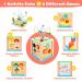 Shop Motor Cube Activity Cubes - 6-in-1 Montessori Wooden Toys for Kids Aged 1-5 | International Shipping - Buy Online on SooperMarket.com