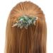 Pretty Alligator Hair Clips Metal Flower Hair Clip Peacock Hair Clip - 2 PCS Large Flower Barrettes for Women (Style B) - Buy Online on SooperMarket.com