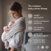 Konny Baby Carrier Original Elastech - Custom Fit Carrier Hassle-Free Easy to Wear Infant Sling Wrap Perfect for Newborn Babies up to 44 lbs Toddlers (Black 2XL) 2XL 01Elastech-Black - Buy Online on SooperMarket.com