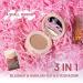 U-Shinein 3-in-1 Makeup Palette: Highlighter, Contour & Blush - Long-Lasting Pigment, Glow Pinkish (Color 01) - Buy Online on SooperMarket.com