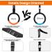 Teamaze Gymnastic Rings with Adjustable Straps - Non-Slip Pull Up Workout Rings for Home Gym Exercise - Orange - Buy Online on SooperMarket.com