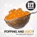 Peach Popping Boba Fruit Pearls by Bubble Mania - 450g for Bubble Tea | Bursting Fruit Balls Tapioca Pearls - Buy Online on SooperMarket.com