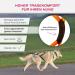 LASALINE X Back Dog Harness for Canicross Dogscooter & Bikejoring - Black & Neon Orange - Ideal for Active Dogs - Buy Online on SooperMarket.com