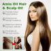 Amla Hair Oil Indian Amla Oil for Hair Amla Oil for Hair Growth Scalp Oil Nourishes Scalp Indian Hair Oil for Skin and Face Amla Essential Oil Hair Growth Oil for Women for Long Soft Strong Hair 60ml - Buy Online on SooperMarket.com