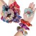 24-Piece Metallic Scrunchies - Shiny Mermaid Hair Ties for Women & Girls | Colorful Elastic Ponytail Holders - Neon Hair Accessories - Buy Online on SooperMarket.com