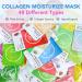 Besnel Collagen Facial Masks - 48 Pack, Plant Extract & Sodium Hyaluronate, for All Skin Types, Korean Spa Face Mask - Buy Online on SooperMarket.com