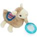 Nuby Soft Plush Pacifinder with Detachable Silicone Pacifier - Llama 0-6 Months | Natural Cherry Shape | Multi | One Size - Pack of 1 - Buy Online on SooperMarket.com