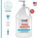 Sanit Moisturizing Hand Sanitizer Gel 70% Ethyl Alcohol - 1 Gallon with Pump | Made in USA | Kills 99.99% Germs - Advanced Formula with Vitamin E and Aloe Vera | Fresh Scent - Soothing Gel - Buy Online on SooperMarket.com