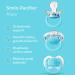 Smilo Orthodontic Pacifier | Aqua Stage 2 | Supports Palate | 3-9 Months | Pack of 3 - Buy Online on SooperMarket.com