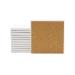 Ceramic Tiles for Crafts and Coasters - 4 Square Tiles with Cork Backers | 12 Pack