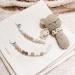 Kowlone Leopard Silicone Pacifier Chain Clips for Baby Girls - 2-Pack Dummy Holder for Baby Shower - Buy Online on SooperMarket.com