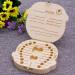 Haqatr Children's Wooden Tooth Box Children Teeth Box Baby Tooth Box Keepsake Save Organizer for Baby Kids Boy Tooth Storage Box Souvenir Baby Teeth Save Box - Buy Online on SooperMarket.com
