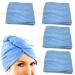 Set of 4 head towels hair turban blue hair drying towel towel ladies headscarf hair turban drying cap hair towel