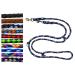 Dog linen large dogs up to 80 kg double linen jumbo 2.40m / 2.80m / 3.50m / 5m adjustable exercise line / guide very stable (3.50m 4-fold adjustable Africa (navy blau-light blue brown)) 3.50m 4-fold Africa (Marineblau-Hellblau-Braun)