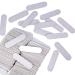 JSRQT 100 Mini Nail Files Double Sided Nail File Set Emery Board for Women Girls Acrylic Mini Nail Files Bulk Nail Buffer Professional Nail Files 180/240 Grit Manicure Tool (Silver)
