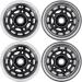 AOWESM 64mm Inline Skate Wheels w/ABEC-9 Bearings - 4 Pack Black | Roller Skates, Pelican Storm Case, Roller Board Bag, Luggage Suitcase, Water Rower Seat, Lathe Rest - Buy Online on SooperMarket.com