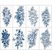 2 Week Flower Semi Permanent Tattoos for Women - 8 Large Sheets & Long-Lasting Juice Upgrade - Realistic Temporary Tattoo Stickers - Set of 10 Sheets - Buy Online on SooperMarket.com