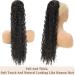 Dark Brown 24 Drawstring Curly Ponytail Extension | Synthetic Clip-In Hair Extensions - 24 Inch 4 - Buy Online on SooperMarket.com