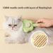 Self-Cleaning Cat Brush with Unlocking Button - Compact Fur Care Brush for Dogs Cats & Rabbits - Efficient Hair Removal in Green - Buy Online on SooperMarket.com