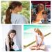 Axen 8 PCs Elastic Hair Ties for Women & Girls | Soft Cotton Woven Ponytail Holders for Thick & Curly Hair | Double Mixed Colors - International Shipping Available - Buy Online on SooperMarket.com