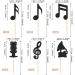 Rsstarxi 24 Pack Music Notes Cupcake Toppers Black Glitter Microphone Musical Symbol Cupcake Picks Decorations for Musical Social Media Theme Baby Shower Kids Birthday Party Cake Decorations Design 2 Black - Buy Online on SooperMarket.com