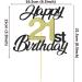Shop Sumerk 21 Cake Attachments Gold & Black Birthday Party Decor for 21st Celebration - Buy Online on SooperMarket.com