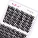 Individual Lashes Fadlash Cluster Eyelash Extension 30+40 Root 0.07mm D Curl 11mm Individual Lashes Cluster Self-Application DIY Lashes Extensions 11mm DH-30D+40D-0.07-D