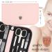 3 Swords Germany - brand quality 8 piece manicure pedicure grooming kit set in light pink fashion leather case in gift box - Made by 3 Swords LIGHT PINK - SYNTHETIC LEATHER - Buy Online on SooperMarket.com