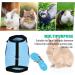Tibapla Adjustable Rabbit Dishes & Leash for Small Pets - Mesh Bunny & Kitty Dish (Medium Blue) - Buy Online on SooperMarket.com