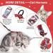 Petom Flower Pattern Cat Dishes & Adjustable Leash Set for Small to Medium Cats (S Red) - Perfect Cat Accessories for International Shipping - Buy Online on SooperMarket.com