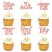 Cyodoos 25Pcs Vintage 1974 Cupcake Toppers Cheers to 50 Fabulous Fifty Cupcake Picks Decorations for 50 Years Birthday Anniversary Cake Decorations Supplies Rose gold Rose Gold 50