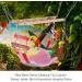 Parrot Swing Ladder Pets Birds Climbing Toy Wood Ladder Warm Hammock Cotton Rope Cage Hanging Decor for Small Animals Ferret Parrots Rat Hamster (Pink) - Buy Online on SooperMarket.com