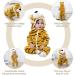 Baby Hooded Rompers - Winter Flannel Jumpsuit Pajamas for Infants (3-6 Months) | COOKY.D Tiger Design - Buy Online on SooperMarket.com