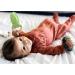 Organic Muslin Bunny Ears Baby Teether with Crinkle Paper and Wooden Teething Ring - Mint Green | Gender Neutral Newborn Teething Toy - Buy Online on SooperMarket.com