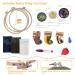 Mocoosy 3 Pack Embroidery Starter Kit for Beginners - Cross Stitch Sets with Pattern, Instructions, Fabric, Hoops, and Threads - Buy Online on SooperMarket.com