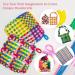 Anglecai 336 Pieces Loom Potholder Loops Kit - 14 Colors | Weaving Craft with Crochet Hooks | Compatible with 7 Inch Loom - Buy Online on SooperMarket.com