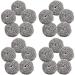 Pop cleaner 20 pieces of pot cleaning stainless steel scandal spiral clean for high -performance cleaners for pots pans grilled devices and stove and other places (silver)