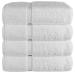 Chakir Turkish Linens 100% Cotton Premium Turkish Towels for Bathroom | 27'' x 54'' (4-Piece Bath Towels - White) 4-Piece Bath Towels White