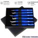 Silakor 6 Piece Eyelash Extension Tweezers Set - Stainless Steel Isolation & Classic Lashes Tweezers (Blue) - Buy Online on SooperMarket.com