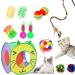 SUPJADE Cat Kitten Toys Interactive-Feather-Toys- 37Pcs Kitten Mice Toys Sets for Indoor Cats Kitten Tunnel Mice Mouse Wand Springs Teaser Toys Kitty (1#) - Buy Online on SooperMarket.com