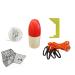 KUFA Sports Crabbing Accessory kit 100' Non-Lead Sinking line/Clipper/Harness/Bait Cage & Float Crabbing Accessory Kit BLUE Medium