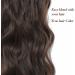 Natural Brown Curly Wavy Clip in Hair Extensions - 4PCS, 20 Inch Full Head Synthetic Hairpieces - Buy Online on SooperMarket.com
