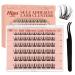 Higu clace Self Adhesive Eyelashes 54pcs D curl Pre-Glued Lash Clusters Kit with Lash Tweezers 1 Step Press On Cluster Lashes No Glue No Remover Needed False Eyelash Clusters(Sparkle 8-16mm) Mix8-16mm Self Stick Lash-Sparkle