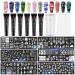 12PCS Christmas Nail Stamper Kit EBANKU 6 Colors Nail Stamping Gel Polish with 6pcs Nail Stamping Templates with Silicone Stamper & Scrapers Snowflakes Santa Trees Nail Plate Print Manicure Tool 0.08 ml (12er Pack)
