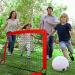 Set of 2 Portable Soccer Goals for Kids | Indoor Pop Up 4'x3' Toddler Soccer Nets with Training Equipment & Cones - Red - Buy Online on SooperMarket.com