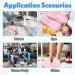 10 Pairs Disposable Home Slippers for Guests - Soft Washable Cotton Linen Spa Slippers Non-Slip & Breathable for Indoor Travel & Parties (Pink Gray - Buy Online on SooperMarket.com